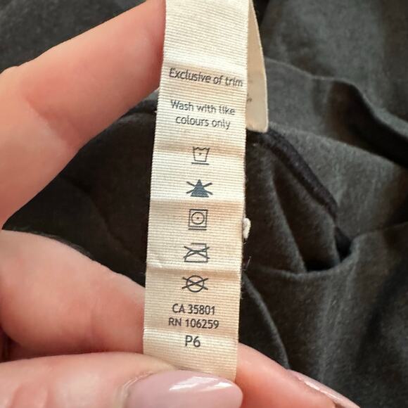 Lululemon Wonder Under Roll Down dark gray cropped leggings size 10 - Picture 7 of 11